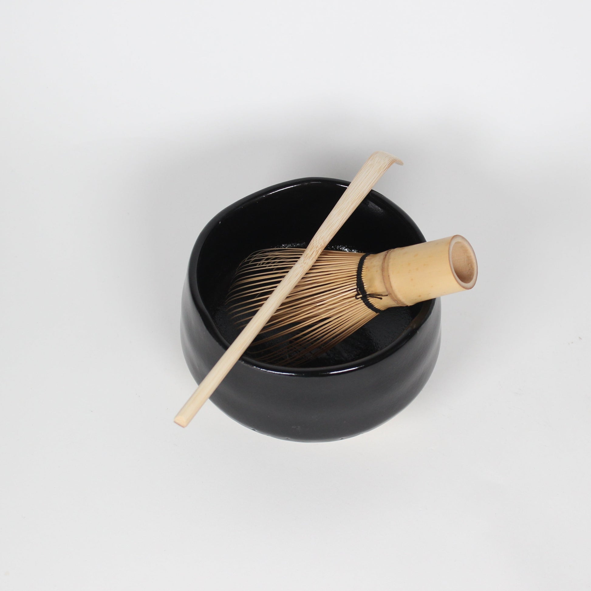 Japanese Mino-Yaki Ceramic Matcha Bowl, Black