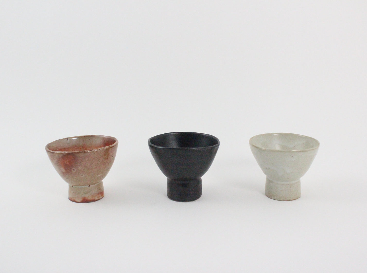 Korean Ceramic Highstand Bowls (Set)