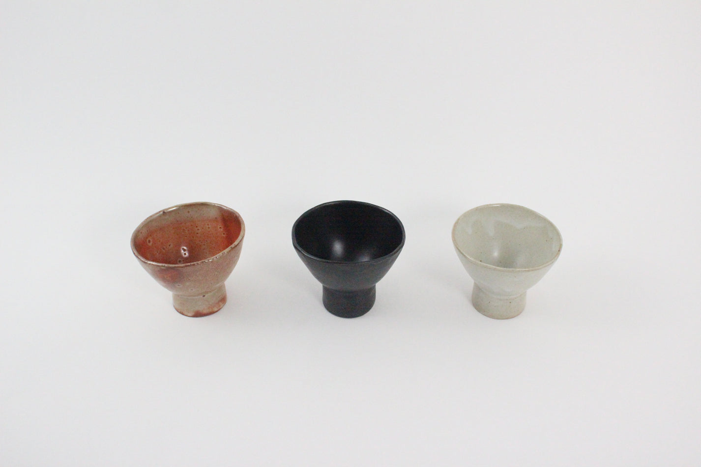 Korean Ceramic Highstand Bowls (Set)