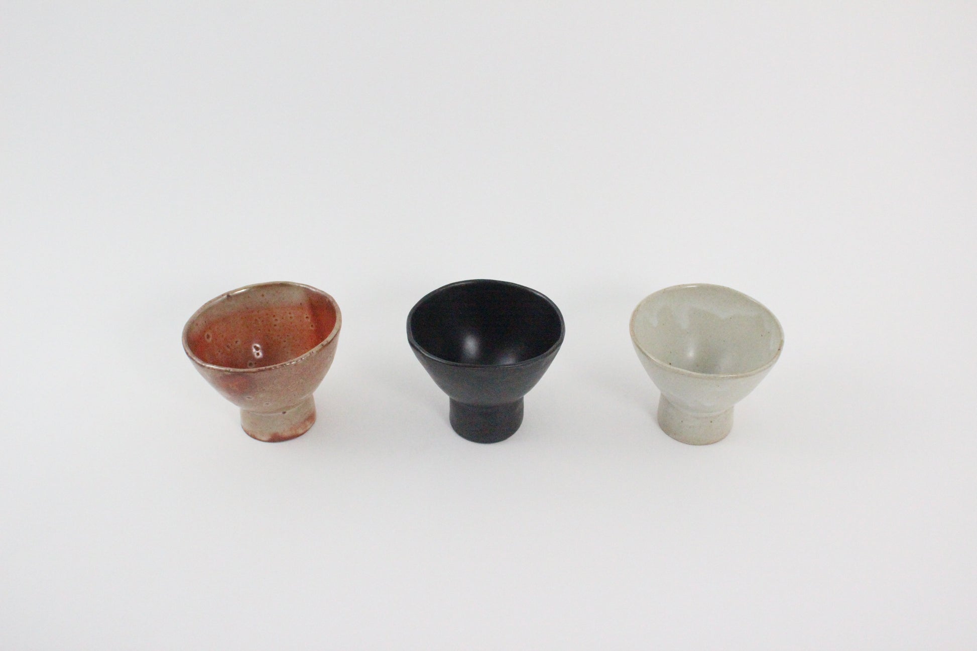 Korean Ceramic Highstand Bowls (Set)