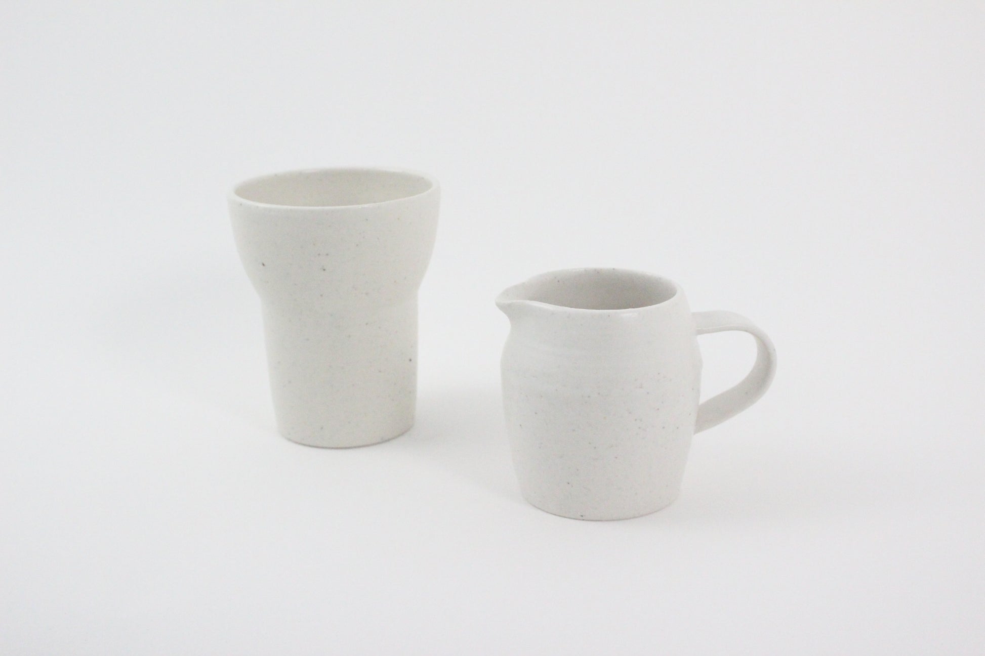 (KR) Seashell tall cup in soft cream