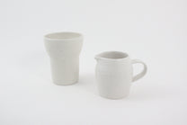 (KR) Seashell tall cup in soft cream