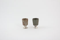 Korean Silver footed Mini Shot Cups