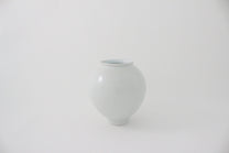 Korean Porcelain White Baekja Moon Jar