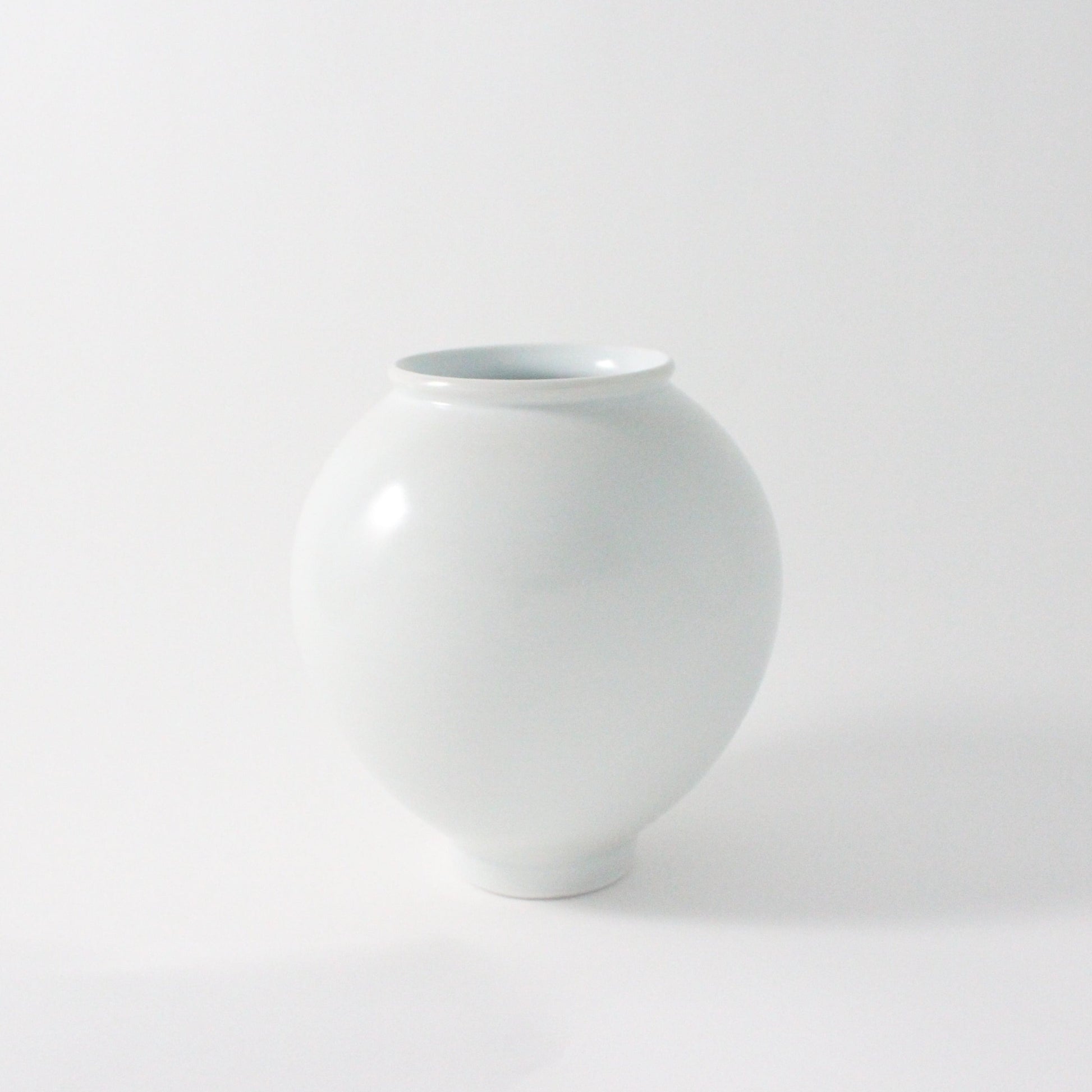 Korean Porcelain White Baekja Moon Jar