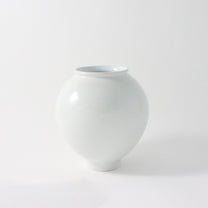 Korean Porcelain White Baekja Moon Jar