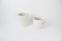(KR) Seashell tall cup in soft cream