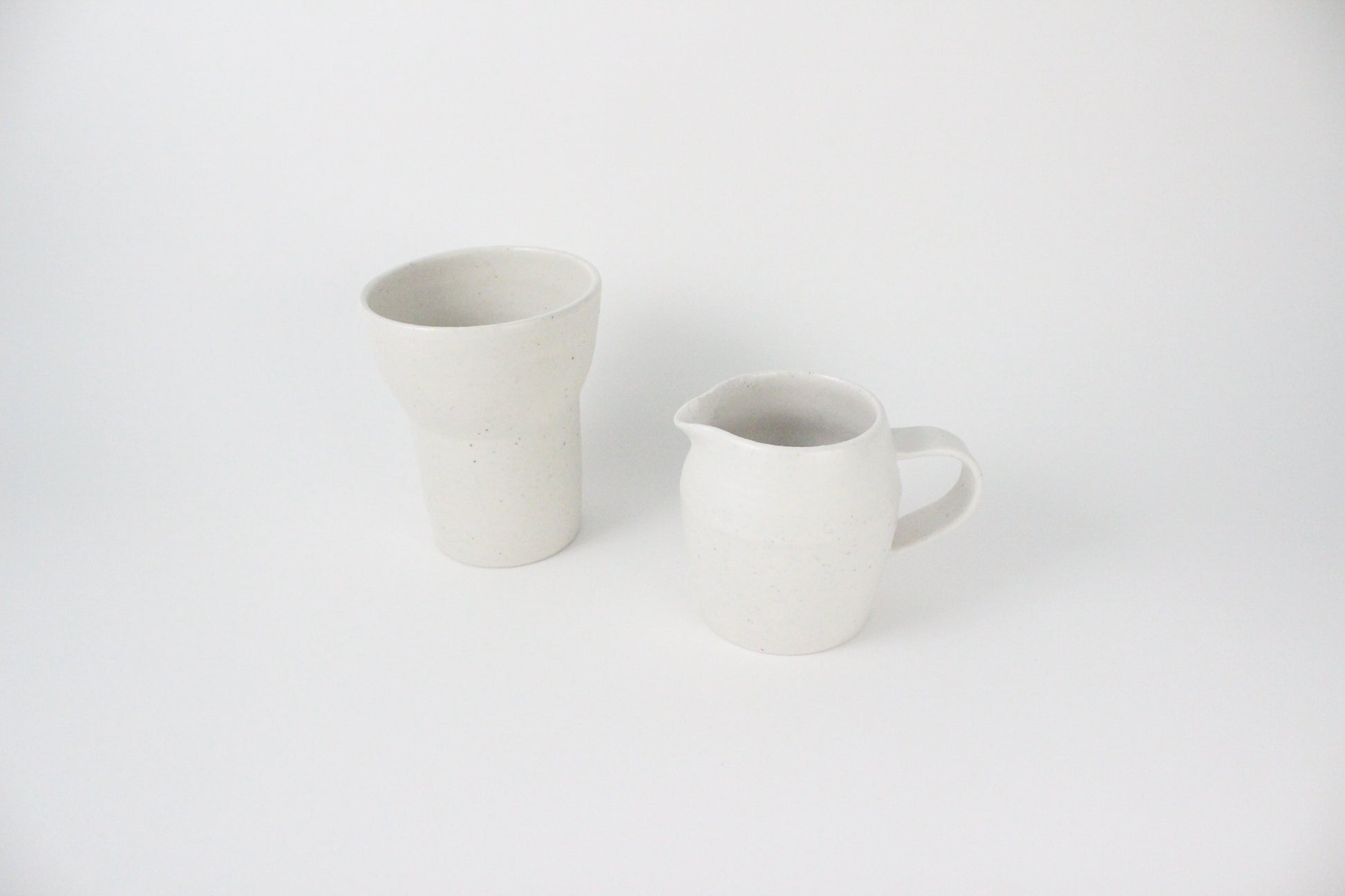 (KR) Seashell tall cup in soft cream