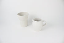 (KR) Seashell tall cup in soft cream