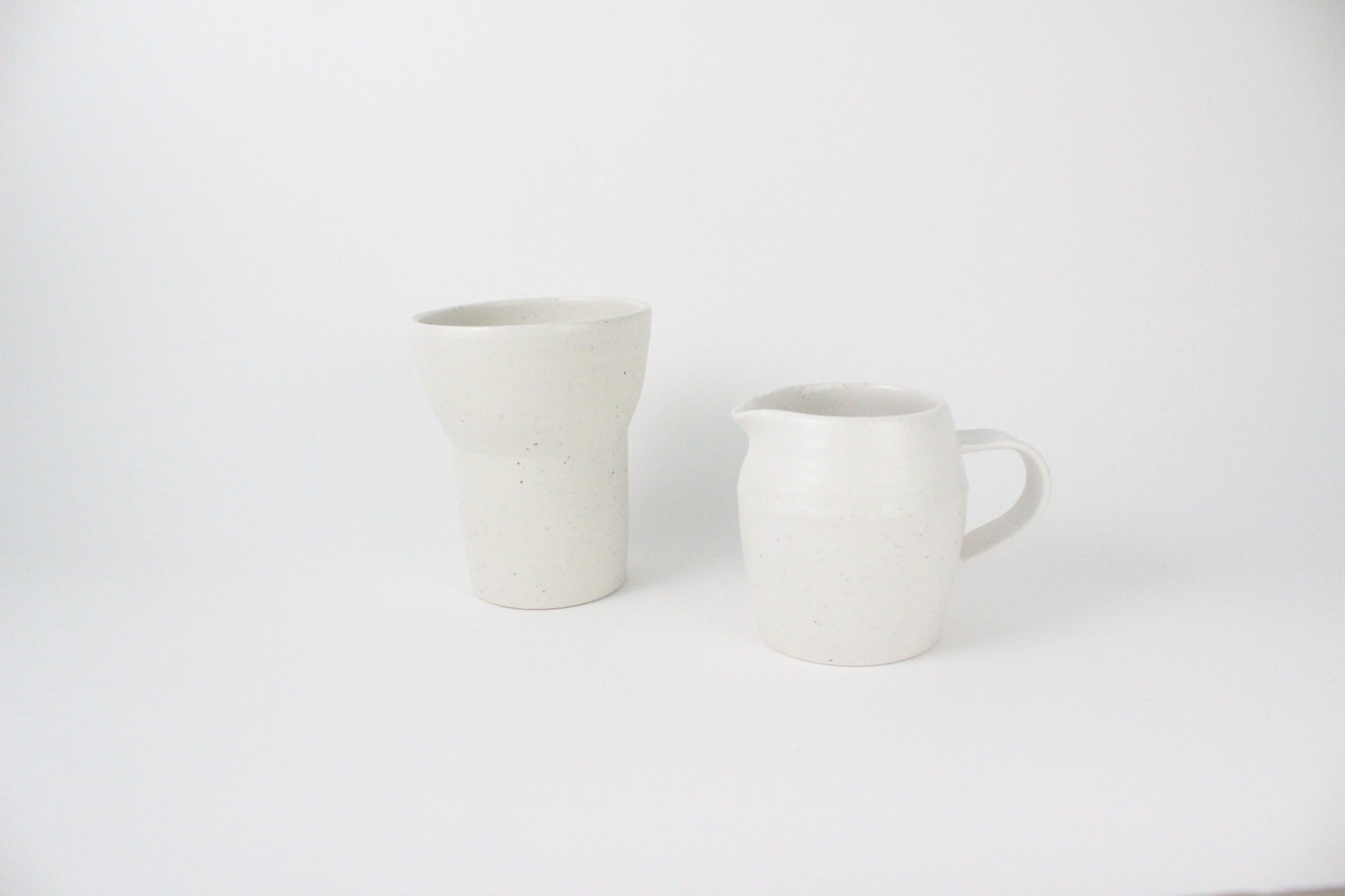 (KR) Seashell tall cup in soft cream