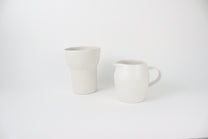 (KR) Seashell tall cup in soft cream