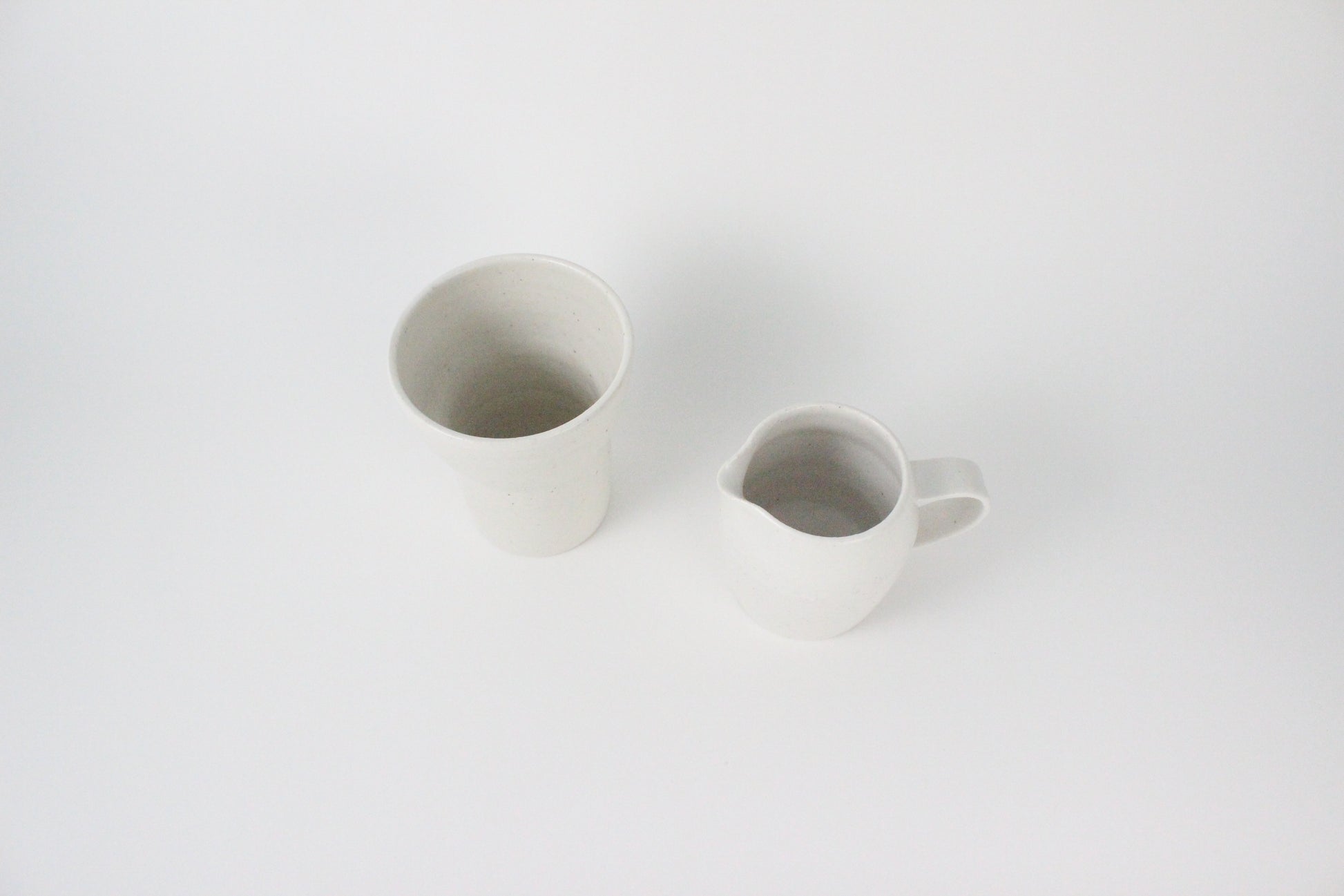 (KR) Seashell tall cup in soft cream