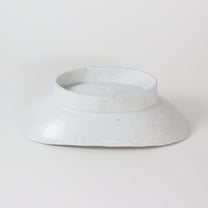 Korean Ceramic Highstand Oval Bowl