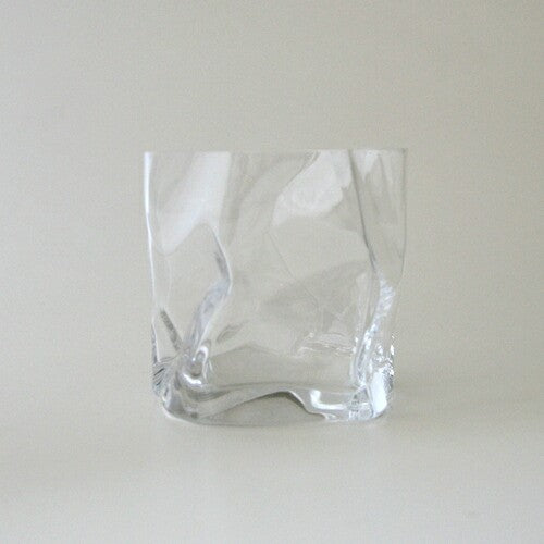 Japanese Crinkle Shiwa Old-Fashioned K101 Glass Cup
