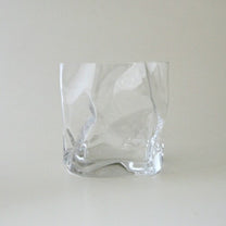 Japanese Crinkle Shiwa Old-Fashioned K101 Glass Cup