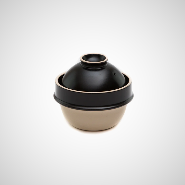 Japanese Kamacco Rice Cooker Donabe, Black
