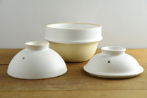 Japanese Kamacco Rice Cooker Donabe, White