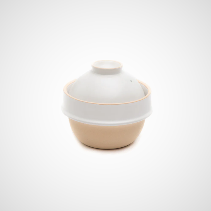 Japanese Kamacco Rice Cooker Donabe, White