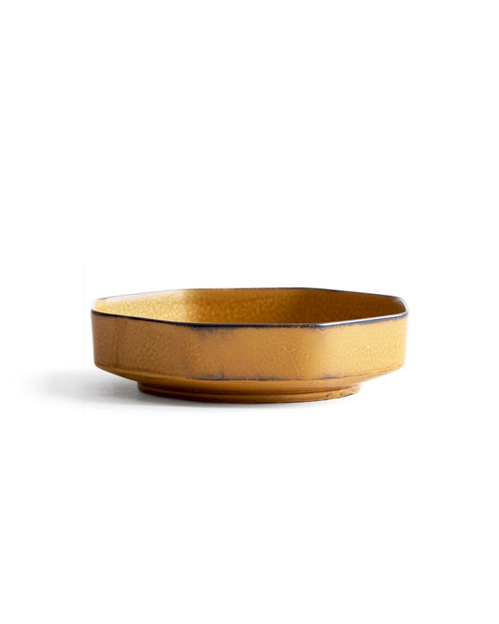 Japanese Tsudoi Octagonal Porcelain Deep Plate
