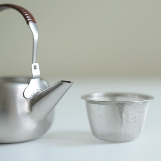 Japanese Handcrafted Stainless Steel Tea Pot, 360 ml