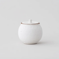 Japanese Shigaraki Ceramic Salt Jar, Small